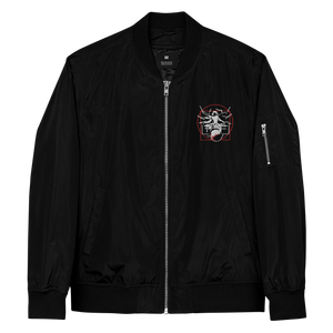 Symmetrical Drumming V24 - Embroidered Unisex Premium Recycled Bomber Jacket