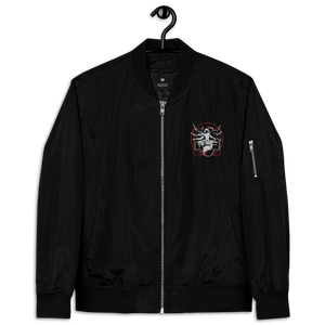 Symmetrical Drumming V24 - Embroidered Unisex Premium Recycled Bomber Jacket