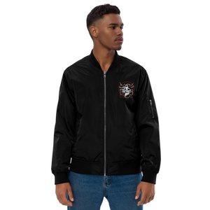 Symmetrical Drumming V24 - Embroidered Unisex Premium Recycled Bomber Jacket