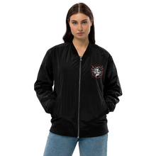 Load image into Gallery viewer, Symmetrical Drumming V24 - Embroidered Unisex Premium Recycled Bomber Jacket
