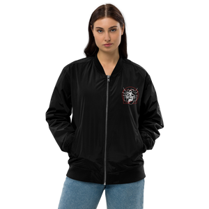 Symmetrical Drumming V24 - Embroidered Unisex Premium Recycled Bomber Jacket