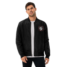 Load image into Gallery viewer, Symmetrical Drumming V24 - Embroidered Unisex Premium Recycled Bomber Jacket
