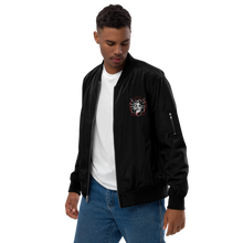 Load image into Gallery viewer, Symmetrical Drumming V24 - Embroidered Unisex Premium Recycled Bomber Jacket
