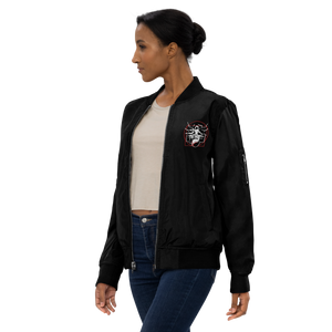 Symmetrical Drumming V24 - Embroidered Unisex Premium Recycled Bomber Jacket