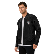 Load image into Gallery viewer, Symmetrical Drumming V24 - Embroidered Unisex Premium Recycled Bomber Jacket
