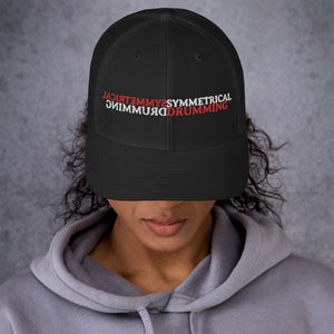 Symmetrical Drumming V24 (Text Only Vers) - Embroidered Trucker Cap