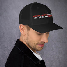 Load image into Gallery viewer, Symmetrical Drumming V24 (Text Only Vers) - Embroidered Trucker Cap
