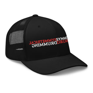 Symmetrical Drumming V24 (Text Only Vers) - Embroidered Trucker Cap