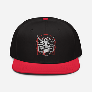 Symmetrical Drumming V24 - Embroidered Snapback Hat