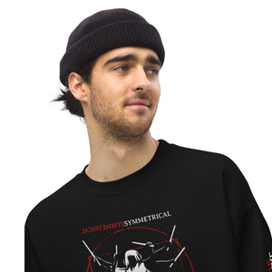 Symmetrical Drumming V24 - Unisex Sweatshirt (Front/Back/Sleeves print)