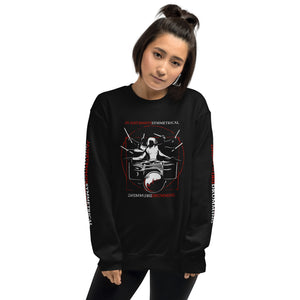 Symmetrical Drumming V24 - Unisex Sweatshirt (Front/Back/Sleeves print)