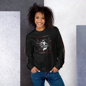 Symmetrical Drumming V24 - Unisex Sweatshirt (Front/Back/Sleeves print)