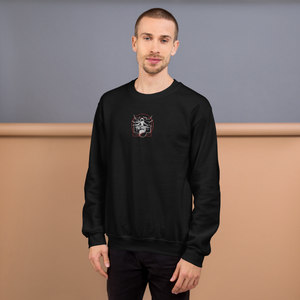 Symmetrical Drumming V24 - Embroidered Unisex Sweatshirt