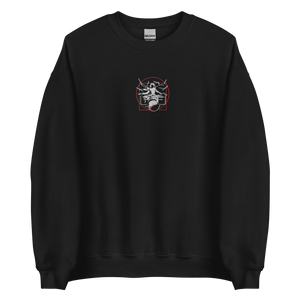 Symmetrical Drumming V24 - Embroidered Unisex Sweatshirt