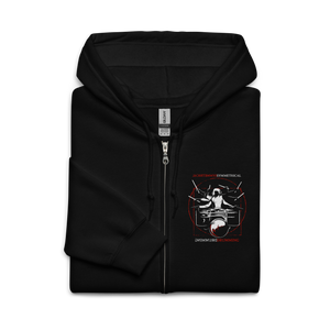 Symmetrical Drumming V24 - Unisex Heavy Blend Zip Hoodie (F, B & S)