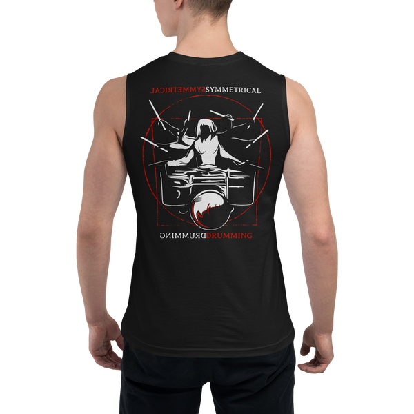 Symmetrical Drumming V24 - Unisex Muscle Shirt (F & B)