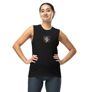 Symmetrical Drumming V24 - Embroidered Unisex Muscle Shirt