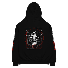 Load image into Gallery viewer, Symmetrical Drumming V24 - Unisex &#39;Oversized&#39; Hoodie (F, B &amp; S)
