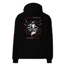 Load image into Gallery viewer, Symmetrical Drumming V24 - Unisex &#39;Oversized&#39; Hoodie (F, B &amp; S)
