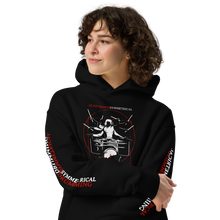 Load image into Gallery viewer, Symmetrical Drumming V24 - Unisex &#39;Oversized&#39; Hoodie (F, B &amp; S)
