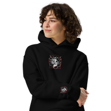 Load image into Gallery viewer, Symmetrical Drumming V24 - Unisex Embroidered &#39;Oversized&#39; Hoodie (F &amp; S)
