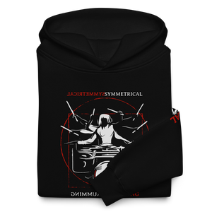 Symmetrical Drumming V24 - Unisex 'Oversized' Hoodie (F, B & S)