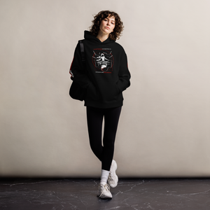 Symmetrical Drumming V24 - Unisex 'Oversized' Hoodie (F, B & S)