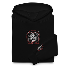 Load image into Gallery viewer, Symmetrical Drumming V24 - Unisex Embroidered &#39;Oversized&#39; Hoodie (F &amp; S)
