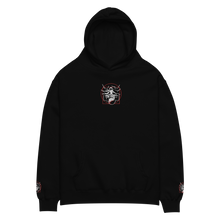 Load image into Gallery viewer, Symmetrical Drumming V24 - Unisex Embroidered &#39;Oversized&#39; Hoodie (F &amp; S)
