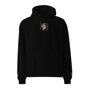 Symmetrical Drumming V24 - Unisex Embroidered 'Oversized' Hoodie (F & S)