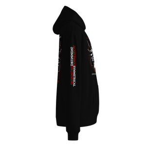 Symmetrical Drumming V24 - Unisex 'Oversized' Hoodie (F, B & S)