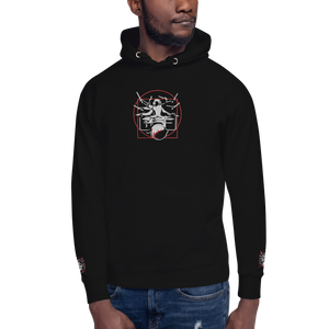 Symmetrical Drumming V24 - Embroidered Unisex Hoodie