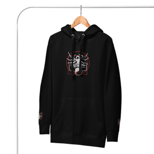 Symmetrical Drumming V24 - Embroidered Unisex Hoodie