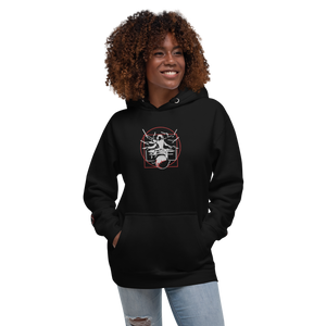 Symmetrical Drumming V24 - Embroidered Unisex Hoodie