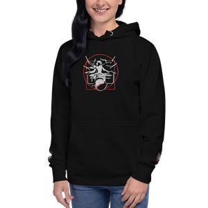 Symmetrical Drumming V24 - Embroidered Unisex Hoodie