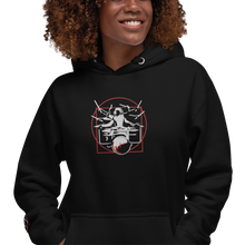 Load image into Gallery viewer, Symmetrical Drumming V24 - Embroidered Unisex Hoodie
