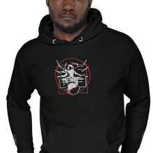 Load image into Gallery viewer, Symmetrical Drumming V24 - Embroidered Unisex Hoodie
