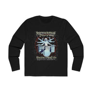 Symmetrical Drumming V4 - Men's Premium Long Sleeve Crew Tee - Keen Eye Design