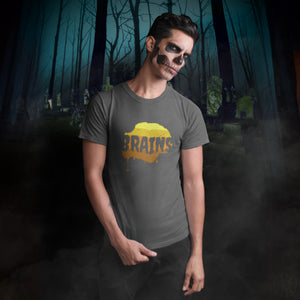 Halloween Zombie Brains - Premium Unisex T-Shirt
