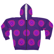 Load image into Gallery viewer, Radisolarc BP03PTDPU - AOP Unisex Zip Hoodie
