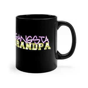 Gangsta Grandpa - Black Coffee Mug, 11oz