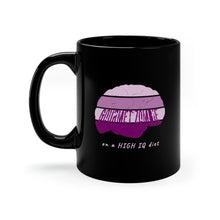 Load image into Gallery viewer, GOURMET ZOMBIE on a High IQ Diet - Black mug 11oz
