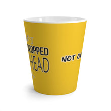 Load image into Gallery viewer, Not On My Face - Latte Mug (Honey Yellow) - Keen Eye Design
