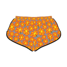 Load image into Gallery viewer, Orangeflower Pattern on Med Gray - Women&#39;s Relaxed Shorts (AOP)
