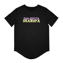 Load image into Gallery viewer, Gangsta Grandpa - Men&#39;s Jersey Curved Hem Tee
