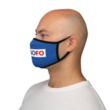 Load image into Gallery viewer, Scomofo - Fitted Polyester Face Mask (blue with black trim)
