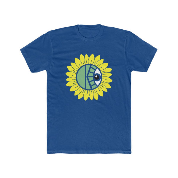 KeenEyeD Sunflower - Unisex Premium Cotton Crew T-Shirt