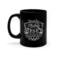 Freaky Flukey Arsey Gamer - Black Mug 11oz