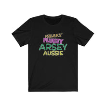 Load image into Gallery viewer, Freaky Flukey Arsey Aussie v4 (distressed) - Unisex Premium T-Shirt - Keen Eye Design
