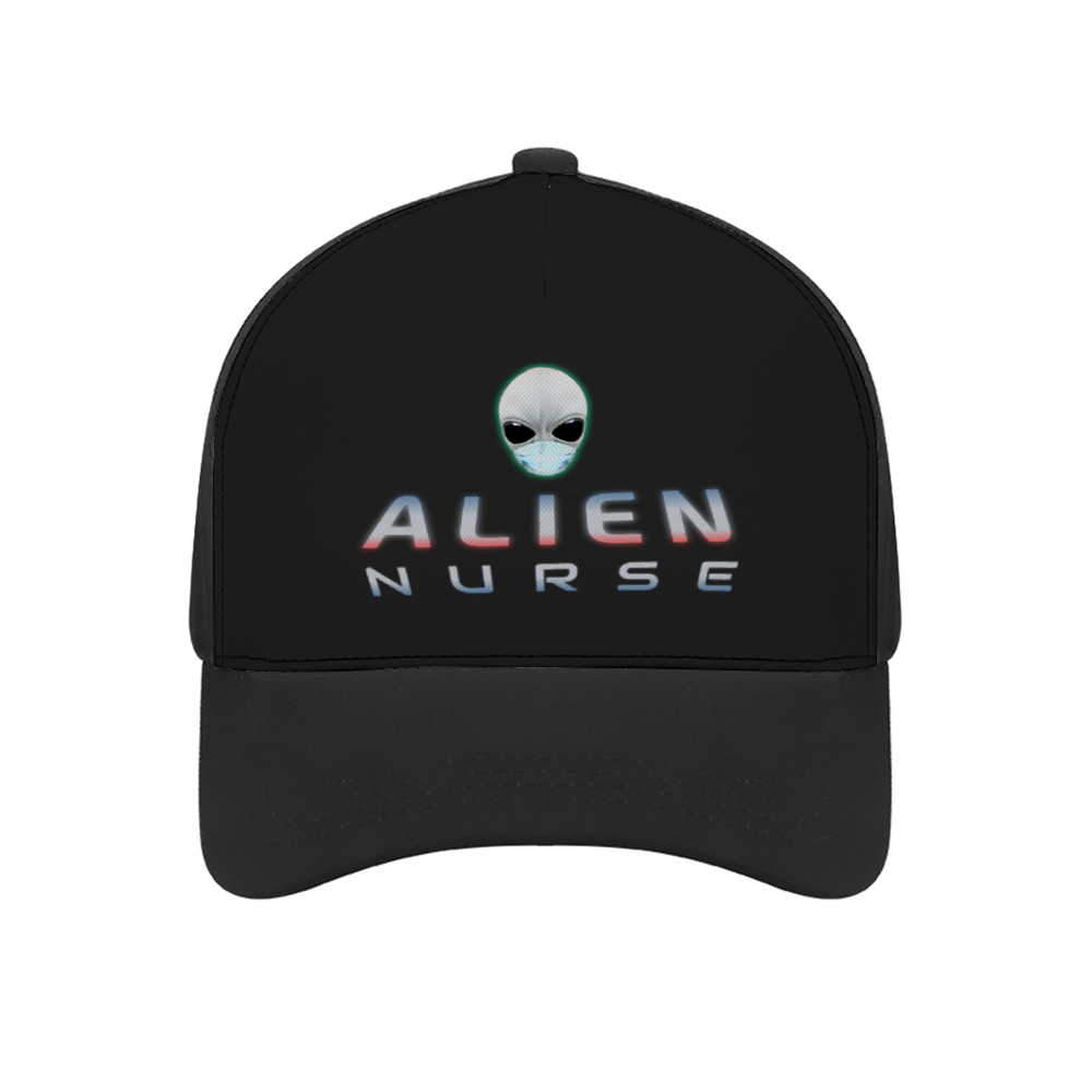 Alien Nurse - Classic Adult Baseball Cap (Charcoal Black) - Keen Eye Design